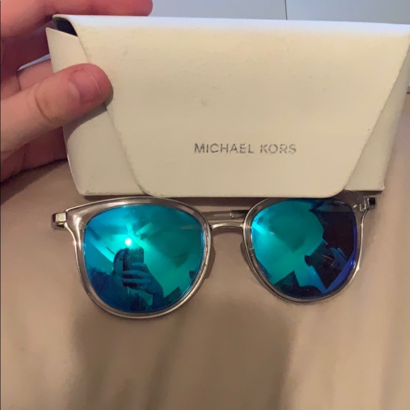 Michael Kors Blue Reflective Sunglasses - Picture 3 of 3